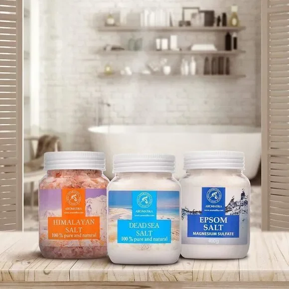 42 Oz Bath Salts - Epsom, Pink & Dead Sea Salt - 100% Pure & Natural - Sleep Ai